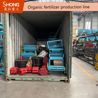 8t/H Productielijn voor organische meststoffen van capaciteitskoolstofstaal met 75kw Power Fertilizer Granulator Machine