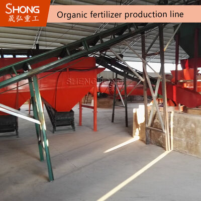 Productielijn voor organische meststoffen met sterilisatie en deodorisatie voor 3-5 T/H Output en 95% granulatieverhouding