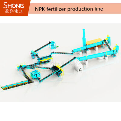 10 T/H Productielijn voor NPK-meststoffen met droge extrusie met dubbele rolpers